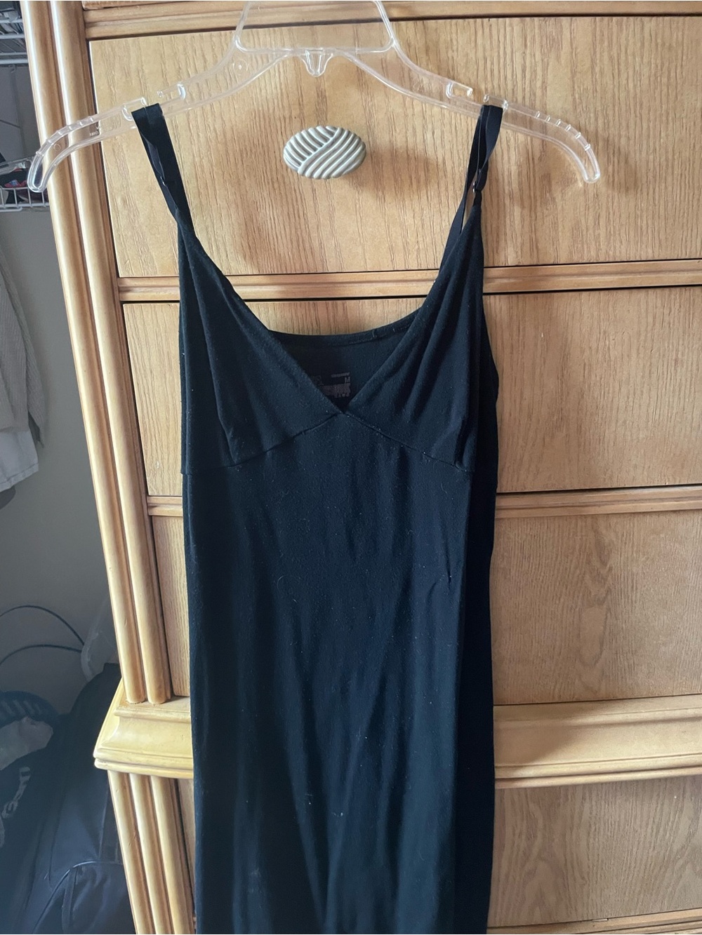 H&M Black V-Neck Tee Top